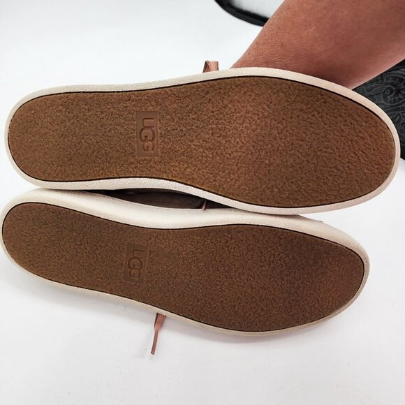 UGG Milo Suede Leather Taupe Fashion Sneakers Women's Shoes Low Top 9.5 - Picture 9 of 10